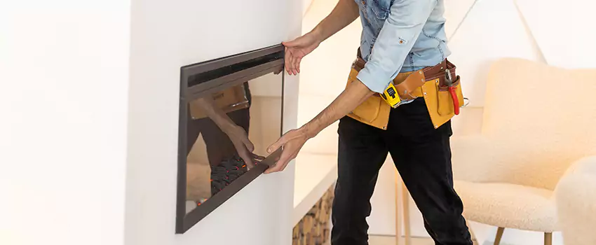 Metal Fireplace Installation in Coralville, Iowa