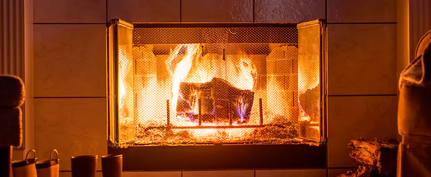 Mendota Hearth Landscape Fireplace Installation in Coralville, Iowa
