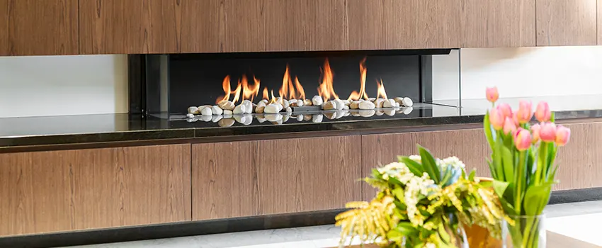 Double-height Fireplace Design Refurbishment in Coralville, Iowa